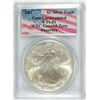 Image 1 : 2001 SILVER AMERICAN EAGLE PCGS GEM UNC (WORLD TRADE GROUND ZERO RECOVERY) RARE