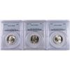 Image 1 : 1947 P,D & S WASHINGTON QUARTERS, ALL PCGS MS-65