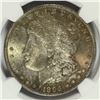 Image 2 : 1896 MORGAN SILVER DOLLAR, NGC MS-65 GEM, SUPERB!  RAINBOW COLORS!