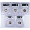 Image 2 : (5) SLABBED ROOSEVELT DIMES (59, 61, 65 SMS, 66 SMS, 69-D) PCGS MS-65/68