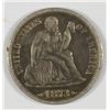 Image 1 : 1873 SEATED DIME XF-40