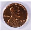 Image 2 : 1941 PROOF LINCOLN CENT PCGS PR-64 RED !!!
