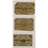 Image 1 : (3) 1863 THREE CENT FRACTIONAL CURRENCY PCS (some holes)