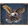 Image 1 : LIVE TO RIDE EAGLE METAL SIGN