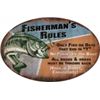 Image 1 : Fisherman Rules METAL SIGN