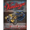 Image 1 : VINTAGE HOT RODS METAL SIGN
