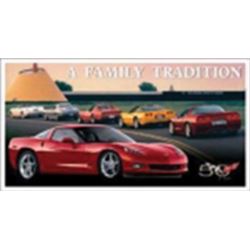 VETTE C6-FAMILY METAL SIGN