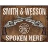 Image 1 : S&W Spoken Here METAL SIGN