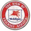 Image 1 : MOBIL - FRIENDLY SERVICE METAL SIGN