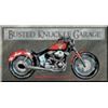 Image 1 : BUSTED KNUCKLE BIKE METAL SIGN
