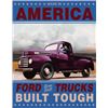 Image 1 : FORD TRUCKS BUILT TOUGH METAL SIGN