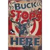 Image 1 : THE BUCK STOPS HERE METAL SIGN