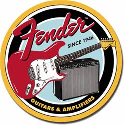 FENDER GUITARS METAL SIGN