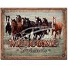 Image 1 : WELCOME FRIENDS METAL SIGN