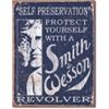 Image 1 : S&W SELF PRESERVATION METAL SIGN