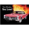 Image 1 : GTO YOU LOSE METAL SIGN