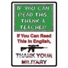 Image 1 : IF YOU CAN READ THIS METAL SIGN