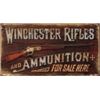 Image 1 : Winchester - Rifles & Ammo METAL SIGN