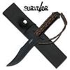 Image 1 : 10" SURVIVAL FIXED BLADE KNIFE W/SHEATH