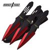 Image 1 : 5.5" STAINLESS STEEL RED AND BLACK BLADE THROWING KNIVE