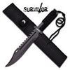 Image 1 : Survivor 13.5 Inch Fixed Blade Knife Size: 13.5"