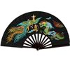 Image 1 : BLACK KUNG FU FIGHTING FAN