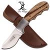 Image 1 : ELK RIDGE 7" NATURAL WOOD HANDLE KNIFE