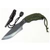 Image 1 : CARBON STEEL HUNTING KNIFE W/FIRE STARTER SIZE: 7"