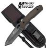 Image 1 : Mtech Xtreme Fixed Stone Wash Blade Knife Size: 9"