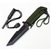 Image 1 : CARBON STEEL HUNTING KNIFE W/FIRE STARTER SIZE: 7"