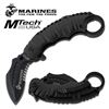 Image 1 : OFFICIALLY LICENSED USMC ANGLED FOLDING KNIFE