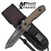 Image 1 : Mtech Xtreme Fixed Stone Wash Blade Knife Size: 9"