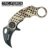 Image 1 : TAC-FORCE 4.6" CLOSED DESET CAMO ALUMINUM HANDLE S/A PO