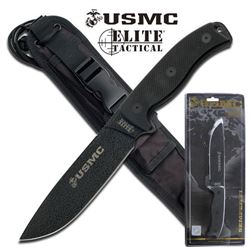 OFFICIALLY LICENSED USMC ELITE TACTICAL FIXED BLADE KNI