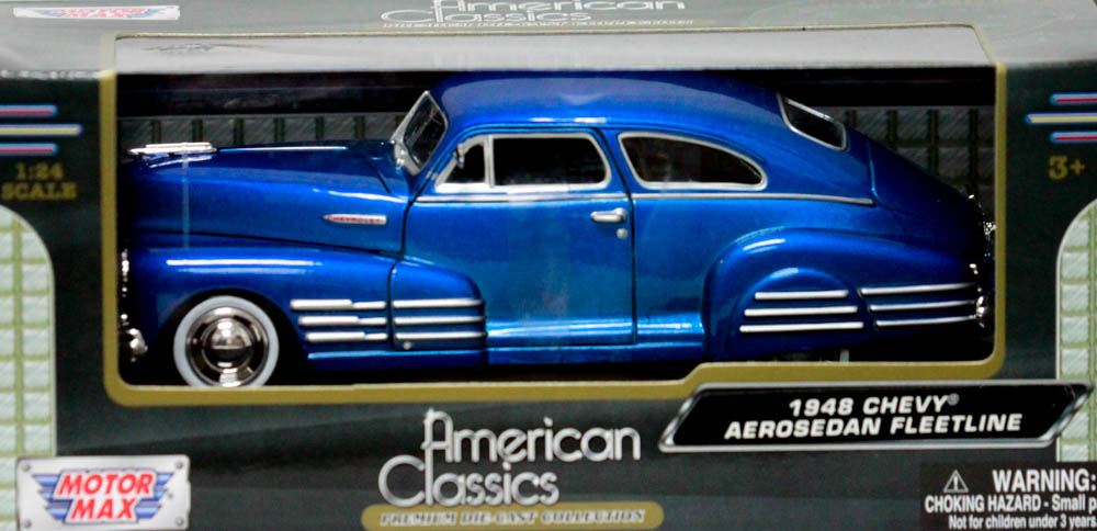 COLLECTIBLE 1958 OCEAN BLUE CHEVY AEROSEDAN FLEET LINE