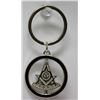 Image 1 : Silver Masonic Sun Symbol Turning Key Chain