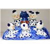 Chinese Porcelain Blue & White Figure kids playing