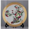 Image 1 : CHINESE PEACH TREE DESIGN PORCELAIN PLATE W/STAND