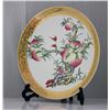 Image 2 : CHINESE PEACH TREE DESIGN PORCELAIN PLATE W/STAND