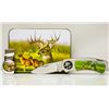 Image 1 : WILDLIFE STAINLESS DEER MONEY CLIP AND KNIFE