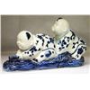 Image 2 : COLLECTIBLE CHINESE PORCELAIN KIDS PLAYING OUTSIDE