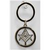 Image 2 : Silver Masonic Symbol Turning Key Chain