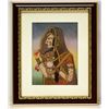 Image 1 : HAND MADE GEM STONE PANTING OF VEILED INDIAN BEAUTY