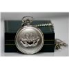 Image 2 : Silver Tone Irish Claddagh Trinity Quartz Movement Pock