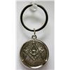 Image 1 : Silver Masonic Symbol Turning Key Chain