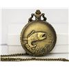 Image 2 : QUARZ POCKET WATCH W/ A FISH ON IT