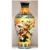 Image 2 : Porcelain  Vase w/ beautiful hand print lotus & birds