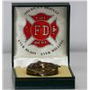 Image 1 : Fire Fighters Pocket Watch w/Chain & Gift Box Included