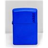 Image 2 : GENUINE ZIPPO "MATTE BLUE" LIGHTER MADE IN U.S.A