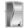 Image 1 : GENUINE ZIPPO BRUSHED CHROME PIPE LIGHTER